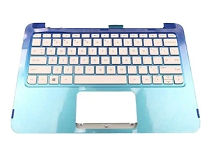 HP STREAM X360 11-P US ENGLISH KEYBOARD PALMREST ASSY 794301-001 NO TOUCHPAD - Picture 1 of 2