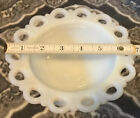 2 Anchor Hocking Glass OPEN LACE EDGE Old Colony Milk Compote 7