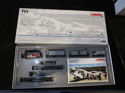 HO Scale Marklin Junkers Train Set (Loco, 5 cars, Junker Airplane, More) - Image 1 of 4