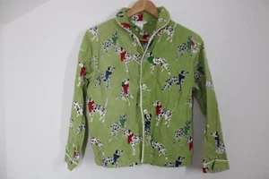 The Company Store 14 Green Flannel Dog Print Pajama Top - Picture 1 of 7