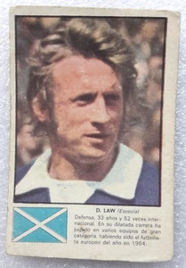 Denis Law Scotland Team 1974 World Cup WM Figuritas Crack Argentina Card - Picture 1 of 3