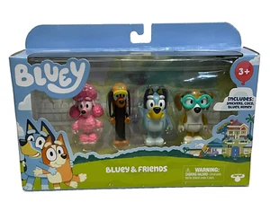 Bluey & Friends School Pack Bluey, Snickers, Coco, Honey Figure Set Kids Toy NEW - Picture 1 of 6