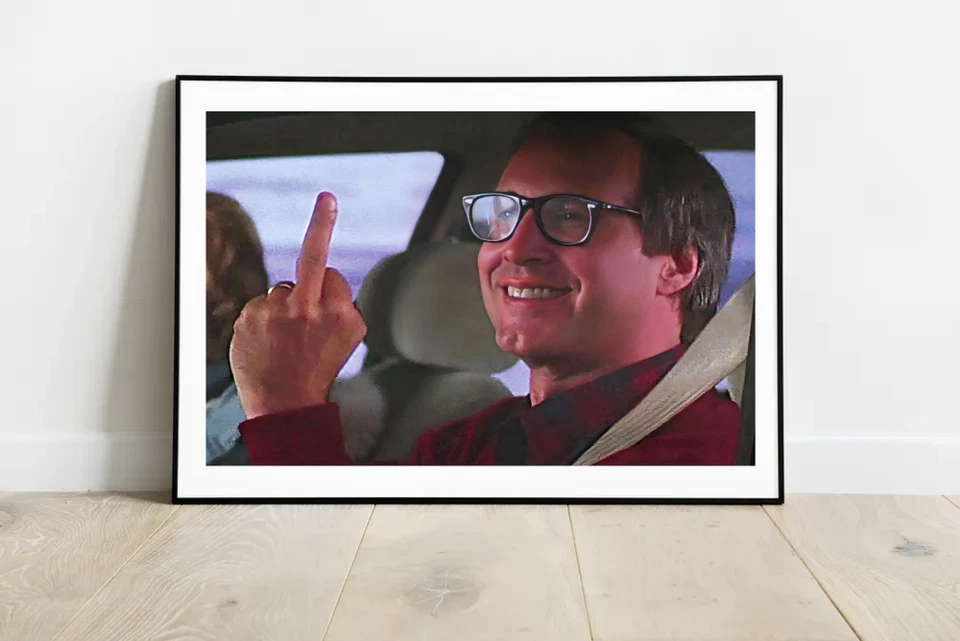 Christmas Vacation-Chevy Chase Flipping the Bird-Middle Finger-48