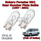 For Subaru Forester Rear Number Plate Bulbs Reg Plate Bulb Lights MK1 (97-02)