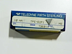 10 NEW STELLRAM TPE 62PI HA CARBIDE INSERTS N095S - Picture 1 of 7