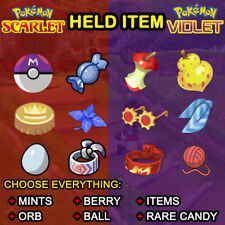 ✨ All Held Item✨ Pokemon Scarlet Violet The Indigo Disk DLC, Master Ball, Mints