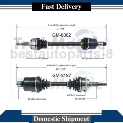 TrakMotive Front CV Axle Joint Shaft Assembly Fits 1982 1983 Chevrolet Celebrity - Image 1 of 3