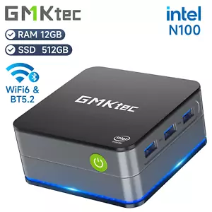 GMKtec G2 Mini PC - Intel N100, 12GB RAM, 512GB SSD, WiFi 6, Windows 11 Pro - Picture 1 of 7