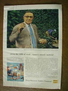 1956 Weyerhaeuser Timber Company, Cortland Bait Casting Line VINTAGE PRINT AD 70 - Picture 1 of 2