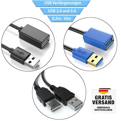 USB extension cable data cable extension USB 2.0 and 3.0 - Image 1 of 4