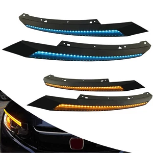 LED Daytime Running Light DRL Driving Fog Lamp Turn Signal For Honda Civic 16-21 - Foto 1 di 17