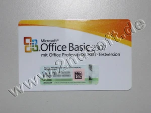Office 2007 Basic Edition MLK (Lizenz), SKU: S55-01363 - Bild 1 von 1