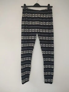 New Look Fuzzy Snowflake Leggings Size Large BNWT - Picture 1 of 2