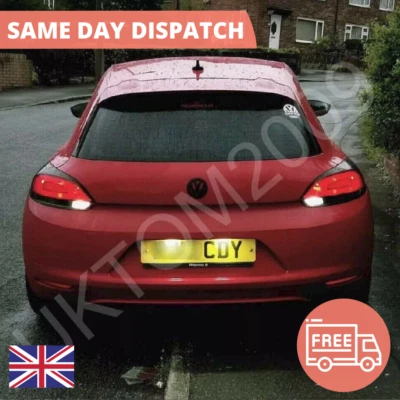 2X VW SCIROCCO REPLACEMENT REAR NUMBER PLATE LED UNITS CANBUS ERROR FREE - Image 1 of 4