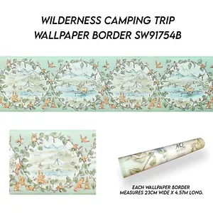 Wilderness Camping Trip Wallpaper Border SW91754B (23cm x 4.57m) - Picture 1 of 5