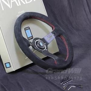 Volante deportivo de carreras 330 mm 13' NARDI gamuza cuero media profundidad 55 mm 2' - Imagen 1 de 4