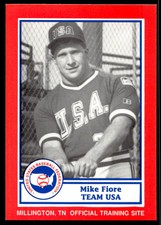 1990 Pan Am Team USA Red BDK 6 Mike Fiore   USA  Baseball Card