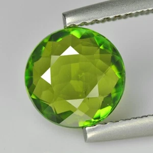1.43 Cts | natural loose" Tourmaline | Green | Round Shape | Portuguese Cut - Picture 1 of 7