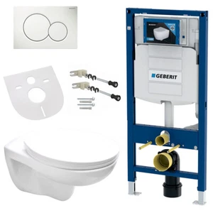 Geberit UP320 Komplettset Wand-WC Spülrandlos Deckel Vorwandelement - Bild 1 von 7