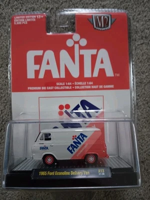 M2 Machines Coca-Cola 1965 Ford Econoline Delivery Van Strawberry Fanta  A13  - Image 1 of 2