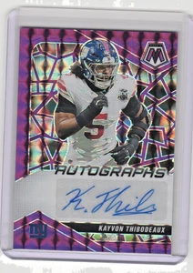 Mosaico Kayvon Thibodeaux 2025 púrpura Prizm automático SP/49 New York Giants #AMC-KTX - Imagen 1 de 2