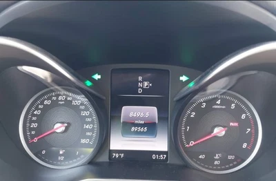 2015 C 级 OE 速度计集群 89K 英里 梅赛德斯-奔驰 — 第 1/4 张图片