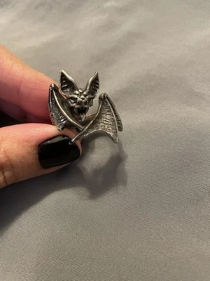 Готическое оловянное кольцо Nighthawk Alchemy размер T/Q (размер США 8,5/9,5) - Изображение 1 из 4