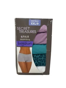 SECRET TREASURES BRAGAS CORTAS PARA MUJER SIN COSTURAS, ROSA, VERDE TALLA XXL 9 - Imagen 1 de 3