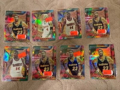 (15) 1993 94 Topps Finest Basketball REFRACTORS Lot of 15!  Strickland Harper - Image 1 of 2