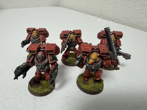 Warhammer 40000 40K Blood Angels Assault Marines x5 OOP bemalt 8/10 B - Bild 1 von 4