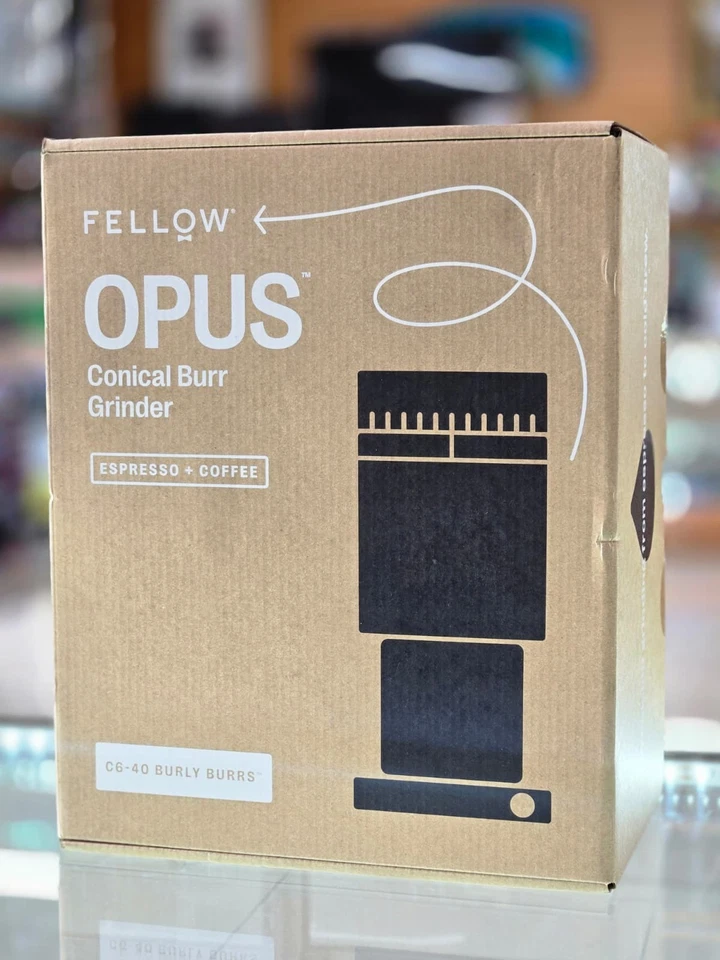Fellow Opus Conical Burr Coffee Grinder All Purpose Electric with 41 Settings