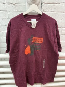 Something Corporate Kid Shirt Mens XL Maroon Graphic Band Tee North 2004 Rock - Picture 1 of 10