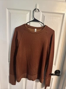 Lululemon Damen Grid Warp Datum braun Wüste Sonne Ruhe weniger Pullover Shirt 10 - Bild 1 von 3