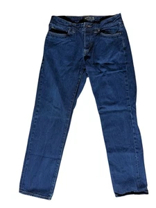 L.L. Bean Signature Men’s Jeans 30x29 Slim Straight Fit Dark Wash Button Fly - Picture 1 of 8