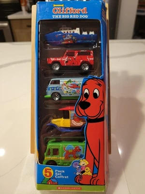 Matchbox Clifford El Gran Perro Rojo Vehículo Diecast Paquete de 5 2003 VW Volkswagen Bus Foto 1 de 2