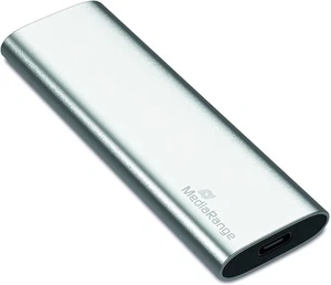 MEDIARANGE Disque Externe Ssd 120Go Mr1100 Type C Argent 120 GB - Picture 1 of 6