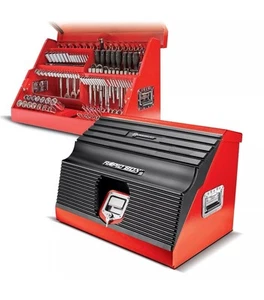 Powerbuilt 26 Inch Rapid Box Portable Slant Front Toolbox - Red - 240311 - Bild 1 von 6