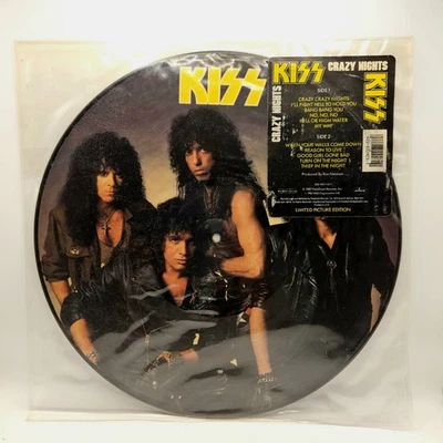 KISS Crazy Nights Limited Edition Picture Disc 1987 Vinyl Original Press - Image 1 of 2