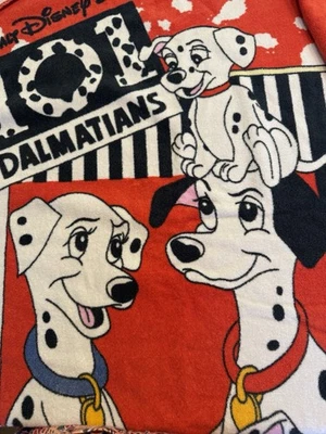 Disney Franco 90s Vintage 101 Dalmatians Movie Pool Beach Towel Pongo Purdy Pups - Image 1 of 4