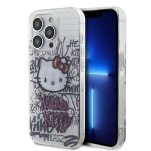 Coque en TPU graffiti Kitty pour iPhone 15 Pro Max - Blanc - Imagen 1 de 4