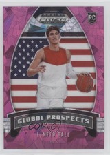 2020-21 Panini Prizm Draft Picks Global Prospects Pink Ice Lamelo Ball Rookie RC