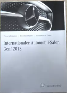 Mercedes Genf 2013 Pressemappe Presse Info Press Kit Prospekt brochure (RB) - Bild 1 von 4