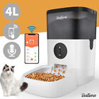 4L WIFI Automatischer Futterautomat Katze Hunde Futterspender Aufnahmefunktion