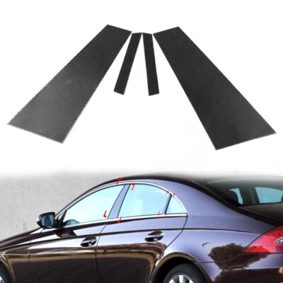 Juego de 4 postes de pilar puerta ventana moldura para Mercedes Benz Clase CLS C219 2004-2009 Foto 1 de 4
