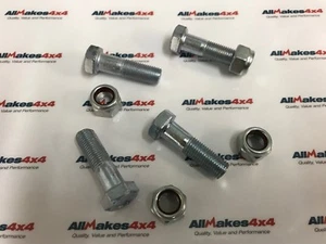Allmakes Discovery2 & Defender Front Output Prop Shaft Bolts & Nuts x4 BT606106 - Picture 1 of 2