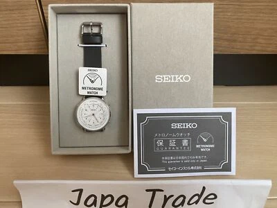 Reloj SEIKO Metrónomo Línea Estándar Color Monótono SMW006A Negro Blanco Caja JPN - Imagen 1 de 4