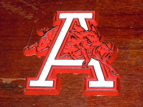 ARKANSAS RAZORBACKS Vintage College NCAA RUBBER FRIDGE MAGNET Standings Board Cover