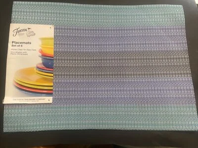 Fiesta Set of 6 Indoor/Outdoor 13" x 18" Placemats, NEW - Image 1 of 4