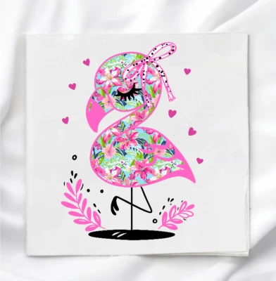 Panel de tela de flamenco tropical para acolchado costura artesanía bloque de edredón TF1980 Foto 1 de 2