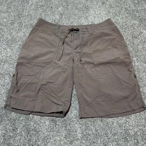 The North Face Shorts Womens 14 Red Bean Nylon Lightweight Roll-Up Tab Pockets - Picture 1 of 16